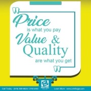 at print big price is what you pay value and quality are what you get. 
call 543