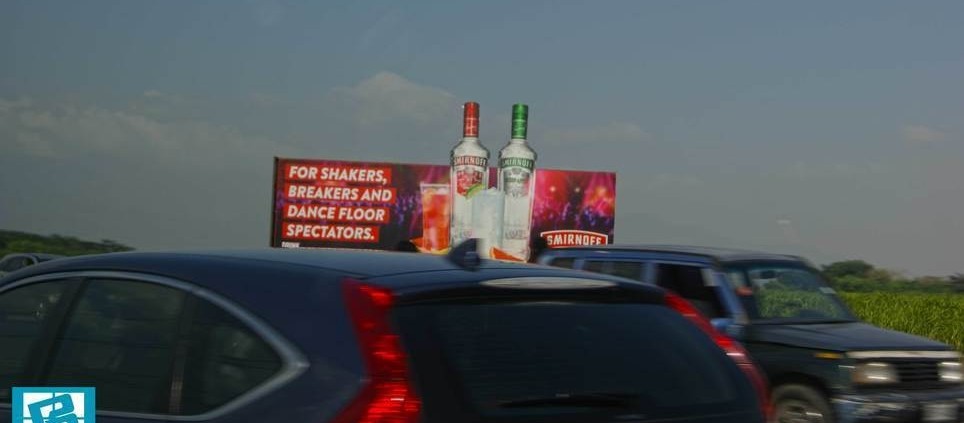 Leverage premier advertising placements by placing large billboard signs in