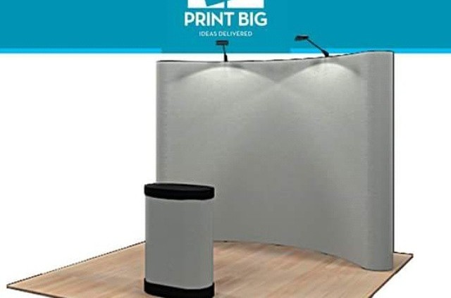 Need a quick and easy to put up backdrop for your Trade Show